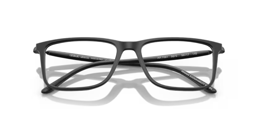 Giorgio Armani 0AR7261 5875 Matte Black Rectangular Optical Frame