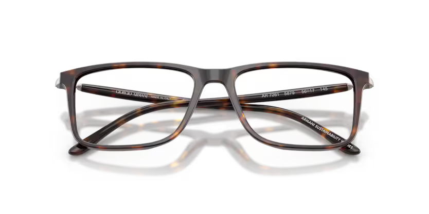Giorgio Armani 0AR7261 5879 Polished Havana Rectangular Optical Frame
