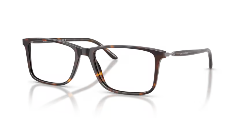 Giorgio Armani 0AR7261 5879 Polished Havana Rectangular Optical Frame