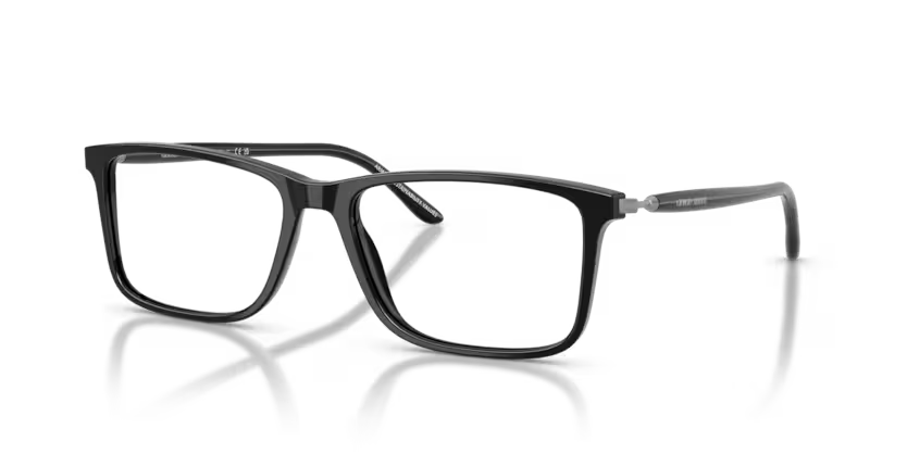 Giorgio Armani 0AR7261 6272 Polished Black Rectangular Optical Frame