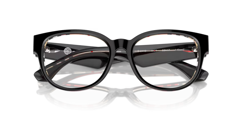 Burberry 0BE2410 4121 - Top Black on Vintage Check