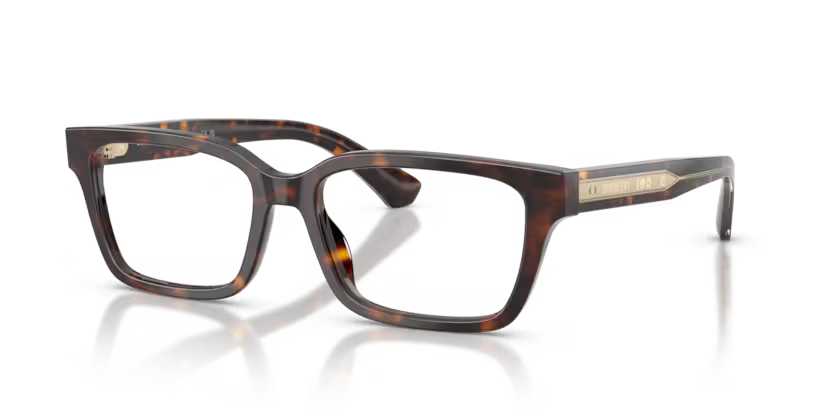 Burberry 0BE2453 4205 Dark Havana and Crystal Luxury Rectangular Optical Frame