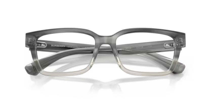 Burberry 0BE2453 4208 Grey Gradient and Crystal Luxury Rectangle Optical Frame