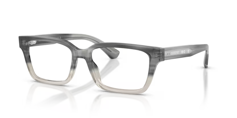 Burberry 0BE2453 4208 Grey Gradient and Crystal Luxury Rectangle Optical Frame