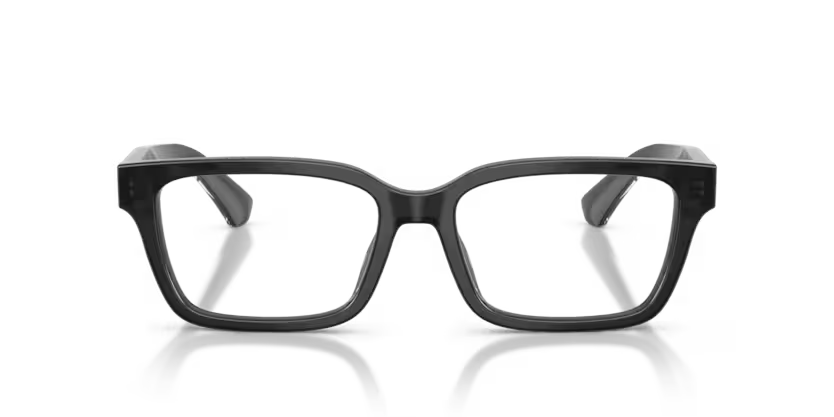Burberry Classic 0BE2453 4211 Polished Grey and Crystal Luxury Rectangle Optical Frame