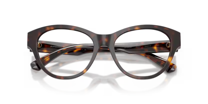Burberry Ekd 0BE2458 3002 Polished Dark Havana Luxury Cat Eye Optical Frame