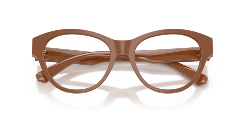 Burberry Ekd 0BE2458 4222 Polished Brown Luxury Cat Eye Optical Frame