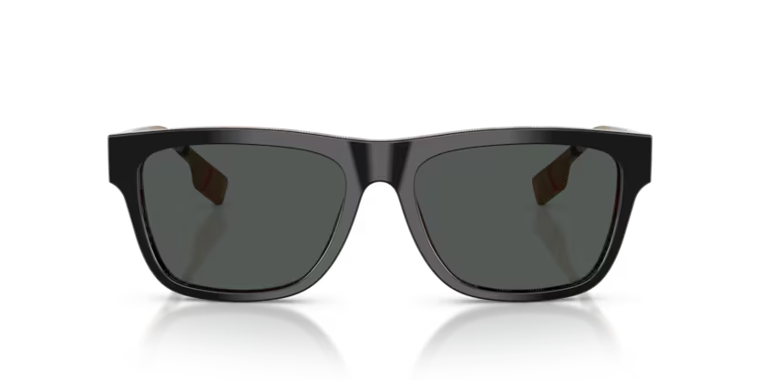 BURBERRY 0BE4293 380687 – Top Black on Vintage Check Square Sunglasses