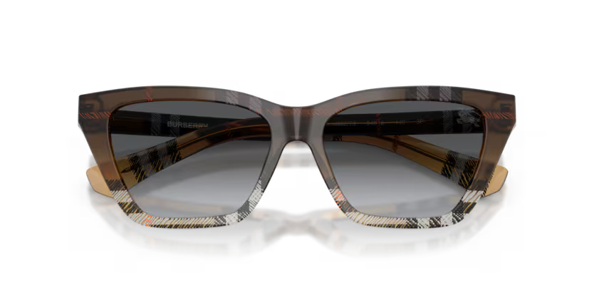 Burberry 0BE4468 4202T3 Check Sand Gradient Grey Polarized