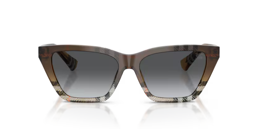 Burberry 0BE4468 4202T3 Check Sand Gradient Grey Polarized