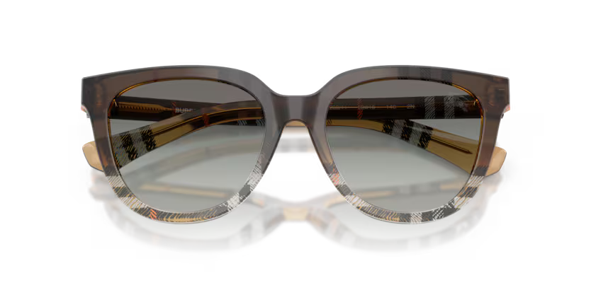 Burberry 0BE4469 420211 Check Sand Grey Gradient (Size 53)