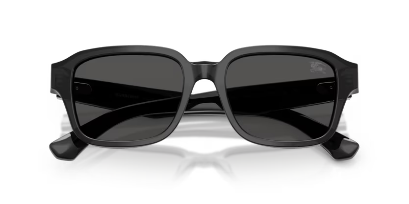 Burberry Classic 0BE4484 421187 Polished Grey Luxury Square Dark Grey Sunglasses