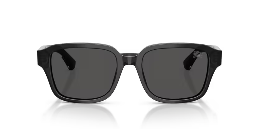 Burberry Classic 0BE4484 421187 Polished Grey Luxury Square Dark Grey Sunglasses