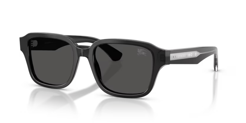 Burberry Classic 0BE4484 421187 Polished Grey Luxury Square Dark Grey Sunglasses
