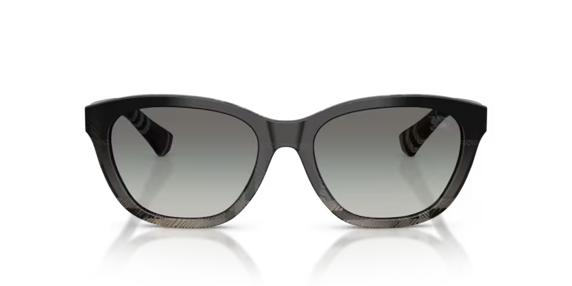 Burberry Gradient Check 0BE4486 42008G Polished Check Gradient Grey Luxury Rectangle Grey Gradient Sunglasses