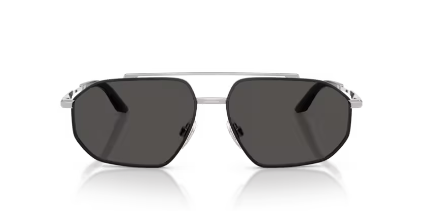 Dolce & Gabbana 0DG2328 132487 Silver/Matte Black Dark Grey (Size 59)