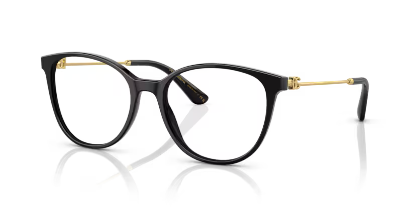 Dolce & Gabbana 0DG3363 501 Black Gold Butterfly Eyeglasses