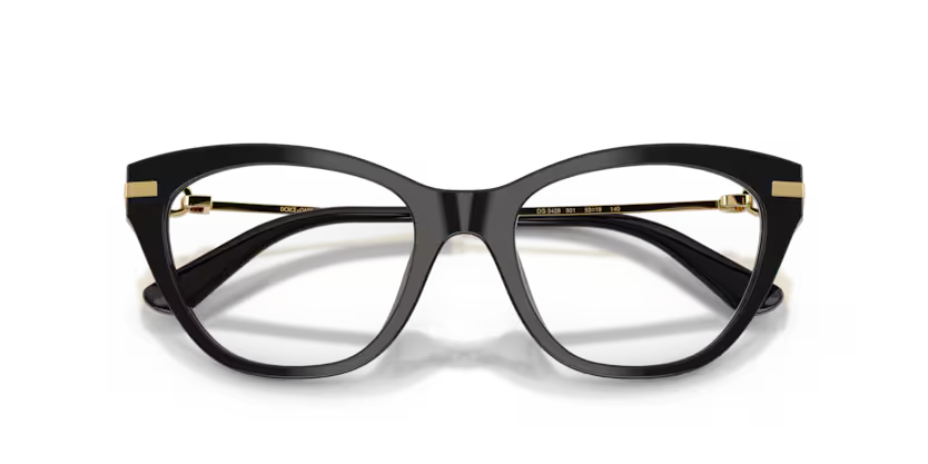 Dolce & Gabbana 0DG3428 501 Black Gold (Size 51)