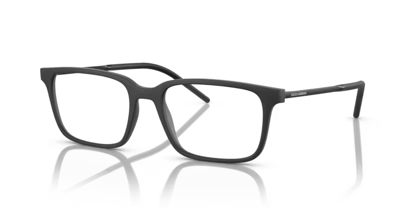 Dolce & Gabbana 0DG5099 2525 Matte Black Rectangle Eyeglasses