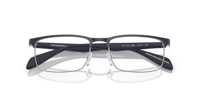 EMPORIO ARMANI EA1149 3368 – Matte Silver/Blue