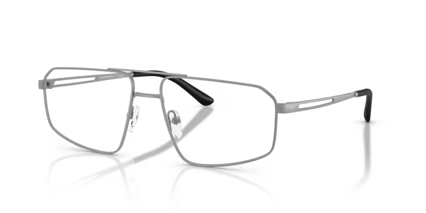 Emporio Armani 0EA1184 3032 Brushed Matte Gunmetal Pilot Optical Frame