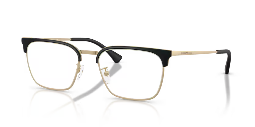Emporio Armani Essential Leisure 0EA1186D 3002 Matte Pale Gold Luxury Square Optical Frame