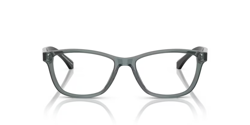 Emporio Armani 0EA3099 6364 Shiny Transparent Grey Cat Eye Optical Frame