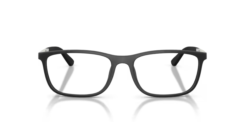 Emporio Armani 0EA3280U 6374 Matte Black & Green Aluminum Pillow Optical Frame