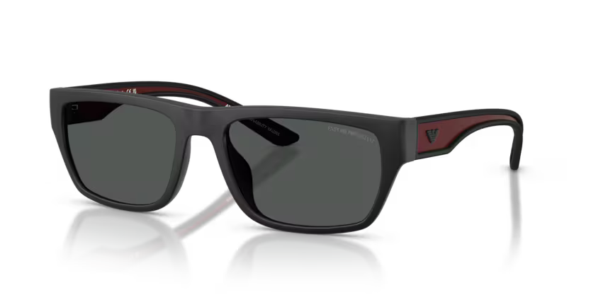 Emporio Armani 0EA4267U 500987 Rubberized Matte Black Pillow Sunglasses