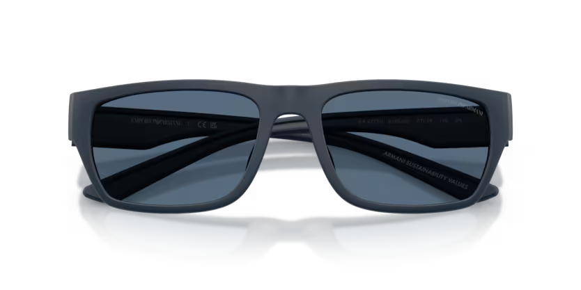 Emporio Armani 0EA4267U 618580 Rubberized Matte Blue Pillow Sunglasses
