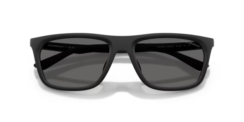 Emporio Armani 0EA4272U 500187 Matte Black Pillow Sunglasses