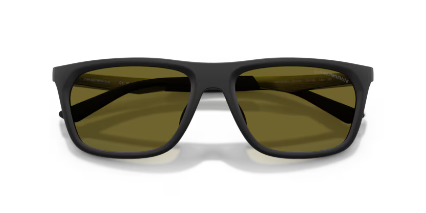 Emporio Armani 0EA4272U 6374/2 Matte Black Pillow Sunglasses