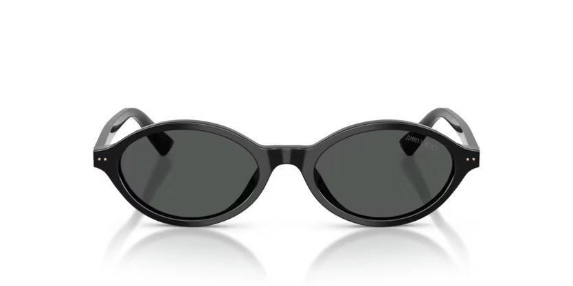 Jimmy Choo 0JC5068U 500087 Polished Black Oval Sunglasses
