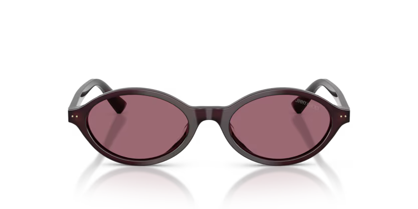 Jimmy Choo 0JC5068U 50861A Polished Opaline Prune Oval Sunglasses