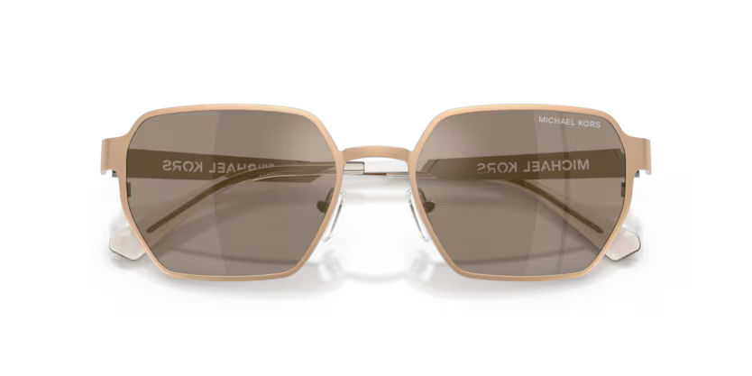 Michael Kors Madagascar 0MK1183 10145A Gold Matte Luxury Sport-Luxe Irregular Sunglasses
