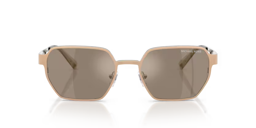 Michael Kors Madagascar 0MK1183 10145A Gold Matte Luxury Sport-Luxe Irregular Sunglasses