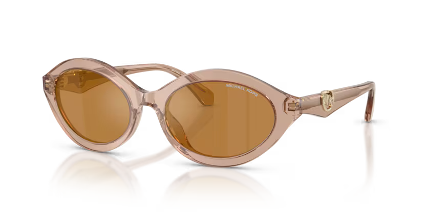 MICHAEL KORS 0MK2257U 34016H – Transparent Tan / Gold Mirror (Size 55)