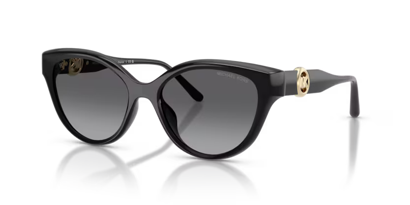 Michael Kors Nagoya 0MK2271U 3005T3 Polished Black Luxury Polarized Cat Eye Sunglasses