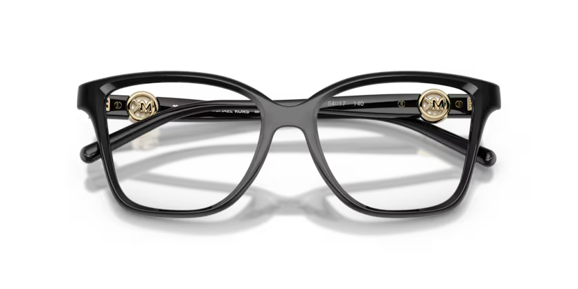 Michael Kors Kobe 0MK4180U 3005 Polished Black Luxury Bold Square Optical Frame