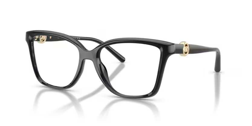 Michael Kors Kobe 0MK4180U 3005 Polished Black Luxury Bold Square Optical Frame