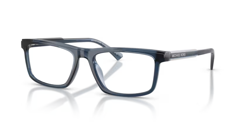 Michael Kors Kahulu 0MK4189U 3002 Navy Transparent Luxury Urban Cool Rectangle Optical Frame