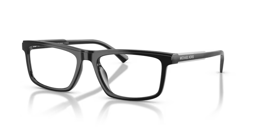 Michael Kors Kahulu 0MK4189U 3005 Polished Black Luxury Urban Cool Rectangle Optical Frame