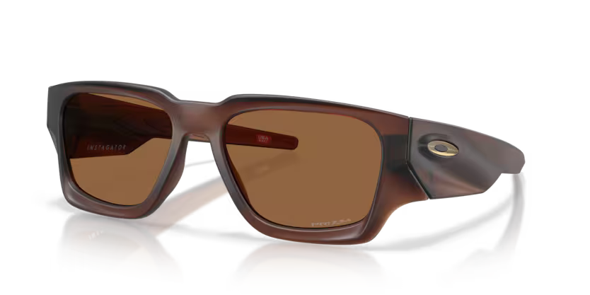 Oakley 0OO9514 Instagator 951407 Matte Rootbeer O_Matter Rectangular Sunglasses – Prizm Bronze Lenses