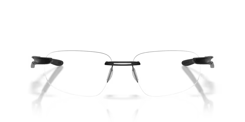 Oakley 0OX5096 Marais Color 509601 Satin Black Titanium Rimless Frame with Clear Demo Lenses