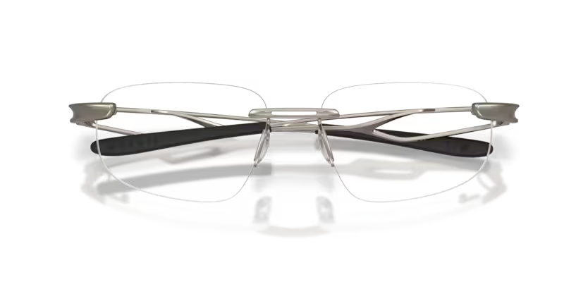 Oakley 0OX5096 Marais Color 509604 Matte Gunmetal Titanium Rimless Frame with Clear Demo Lenses