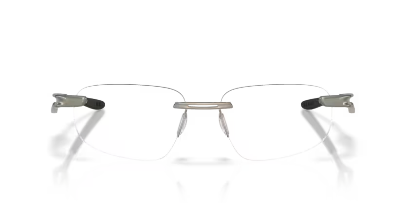 Oakley 0OX5096 Marais Color 509604 Matte Gunmetal Titanium Rimless Frame with Clear Demo Lenses