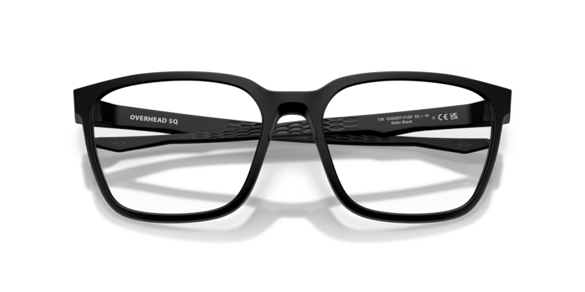 Oakley 0OX8207 Overhead Sq Color 820701 Satin Black O Matter Frame with Clear Demo Lenses