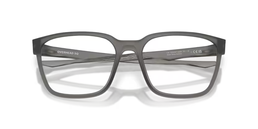 Oakley 0OX8207 Overhead Sq Color 820702 Satin Grey Smoke O Matter Frame with Clear Demo Lenses