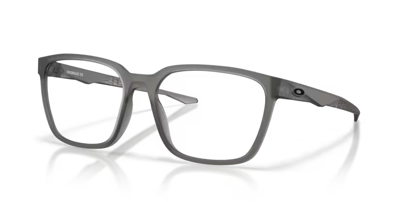 Oakley 0OX8207 Overhead Sq Color 820702 Satin Grey Smoke O Matter Frame with Clear Demo Lenses