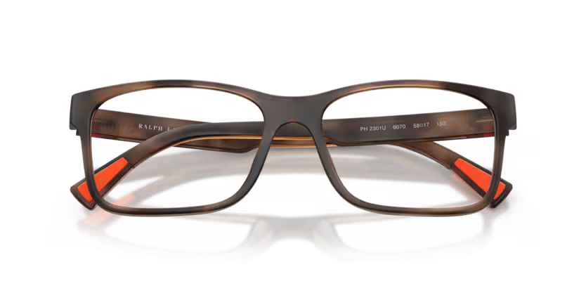Polo Ralph Lauren 0PH2301U 6070 Matte Dark Havana Rectangular Optical Frame